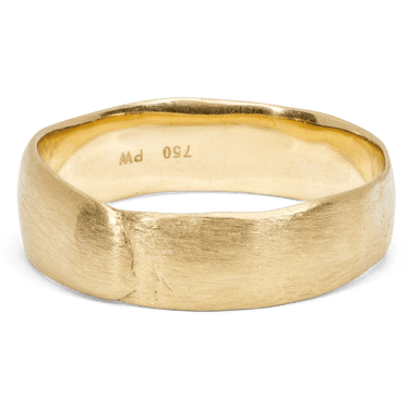 Wide Nilos Pinch Band Ring - Polly Wales Fine Jewelry,